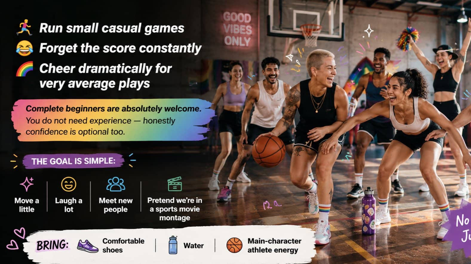 🌈 Rainbow Basketball Social