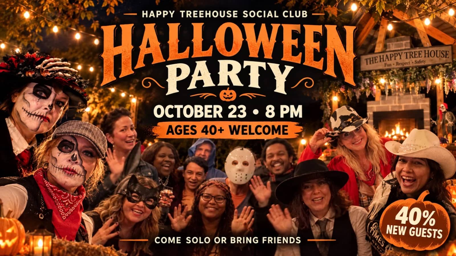 THE ANNUAL HAPPY TREEHOUSE HALLOWEEN COSTUME PARTY 🎃