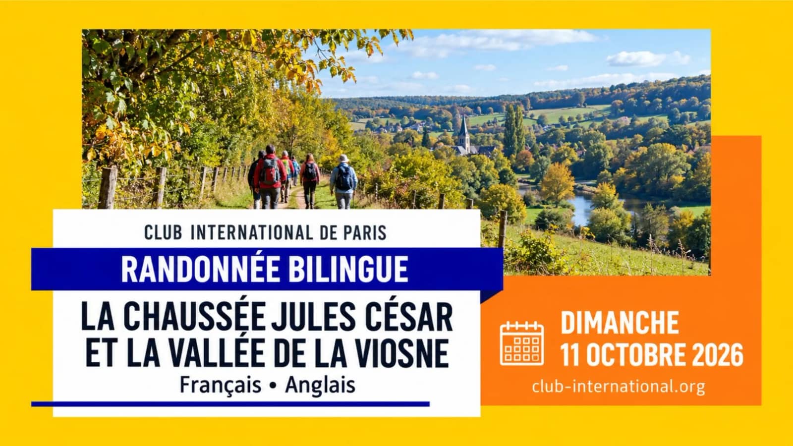 🥾Bilingual Hike — Following the Chaussée Jules César and  Viosne Valley
