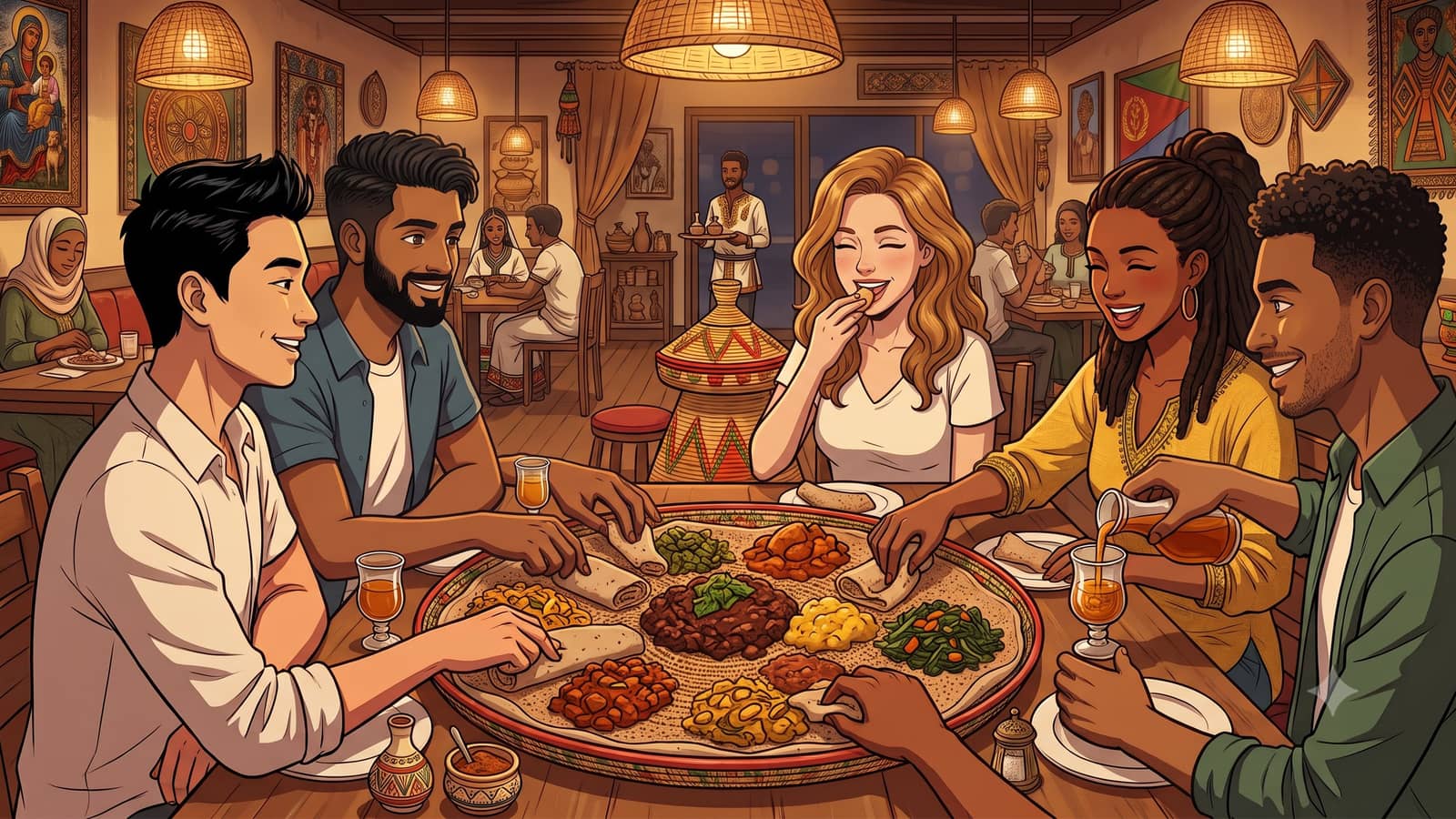 Ethiopian Dinner at The Abyssinian Restaurant