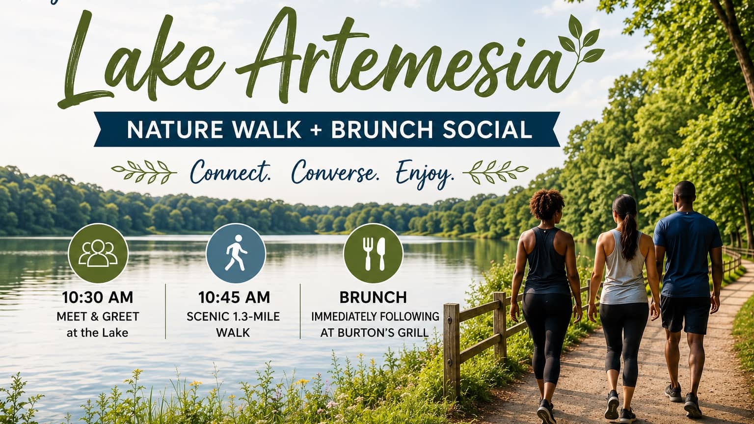🌿 Lake Artemesia Nature Walk & Brunch Social