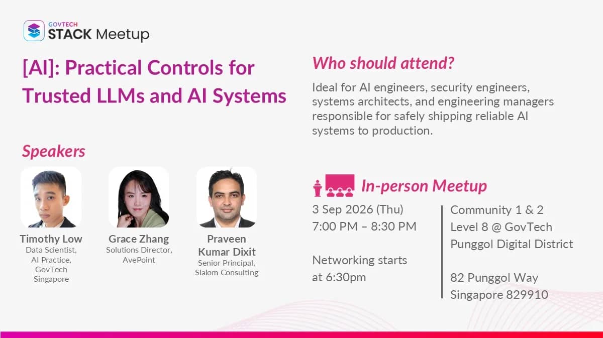 STACK Meetup [AI]: ​Practical Controls for Trusted LLMs and AI Systems​