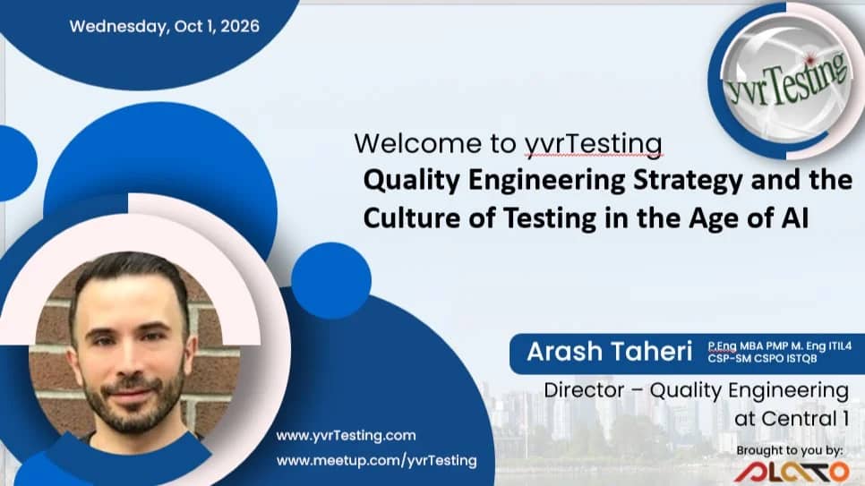 Quality Engineering Strategy and the Culture of Testing in the Age of AI