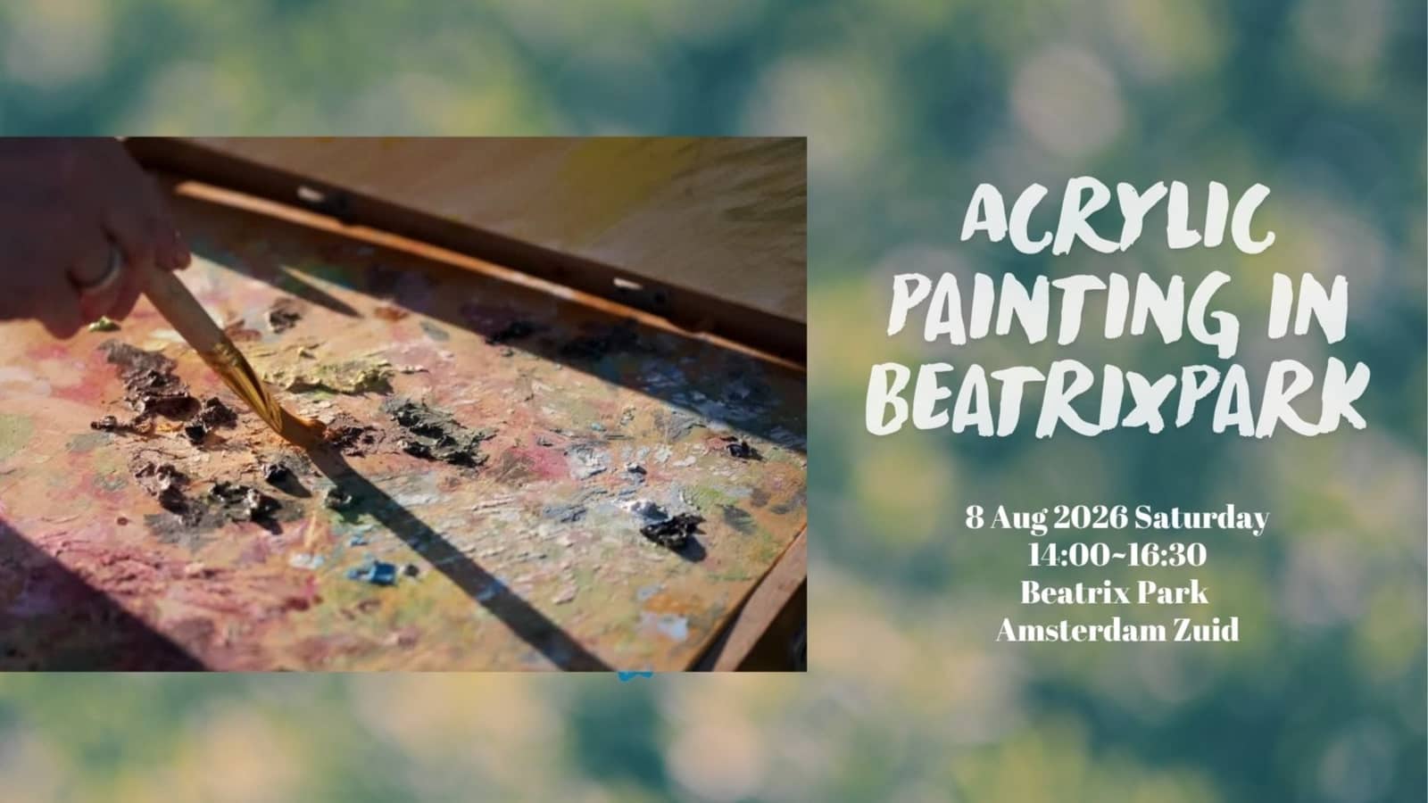 Acrylic Painting in Beatrixpark - Paintyoursummer