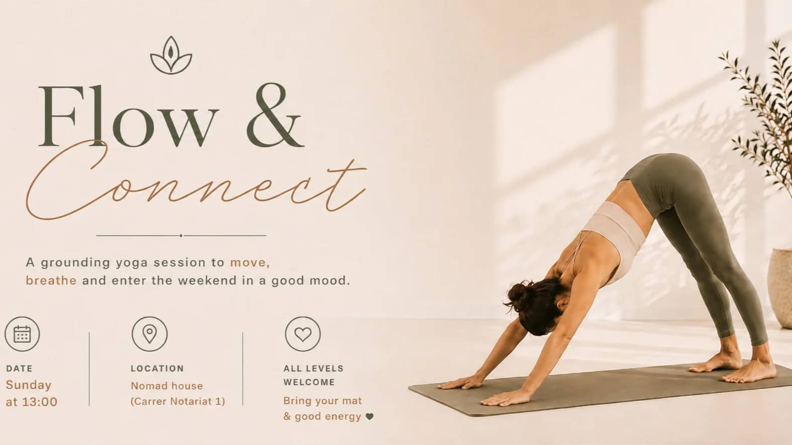 Flow & Connect: Yoga Session & Social Hangout (FREE entry)