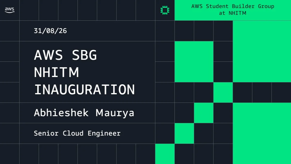 AWS Student Builder Group NHITM - Official Inauguration & Community Meetup