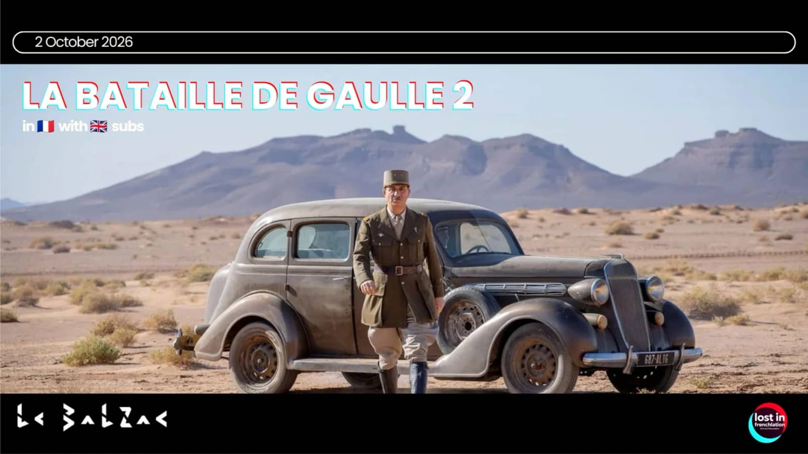 Drinks & Movie Night πΏ La Bataille de Gaulle 2