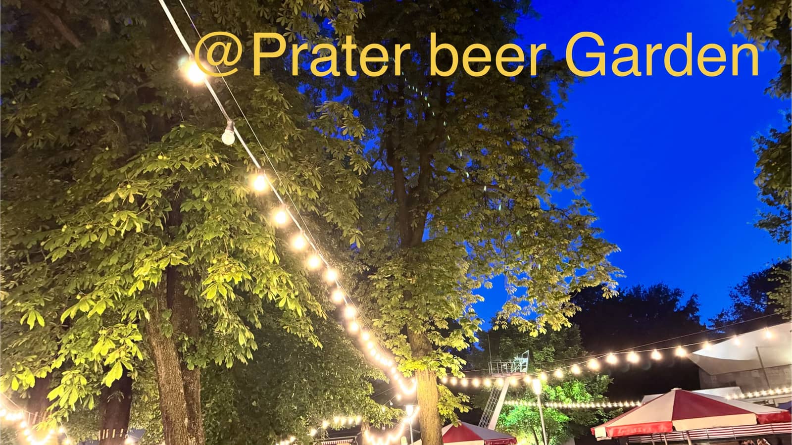 Friday evening@Prater beer garden: Make friends, chill / drinks:@Someet Buds