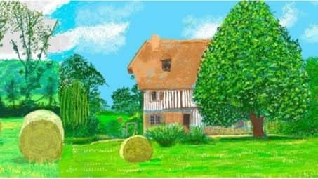Picnic in the Park with Pavilion and Parakeets (and Hockney)