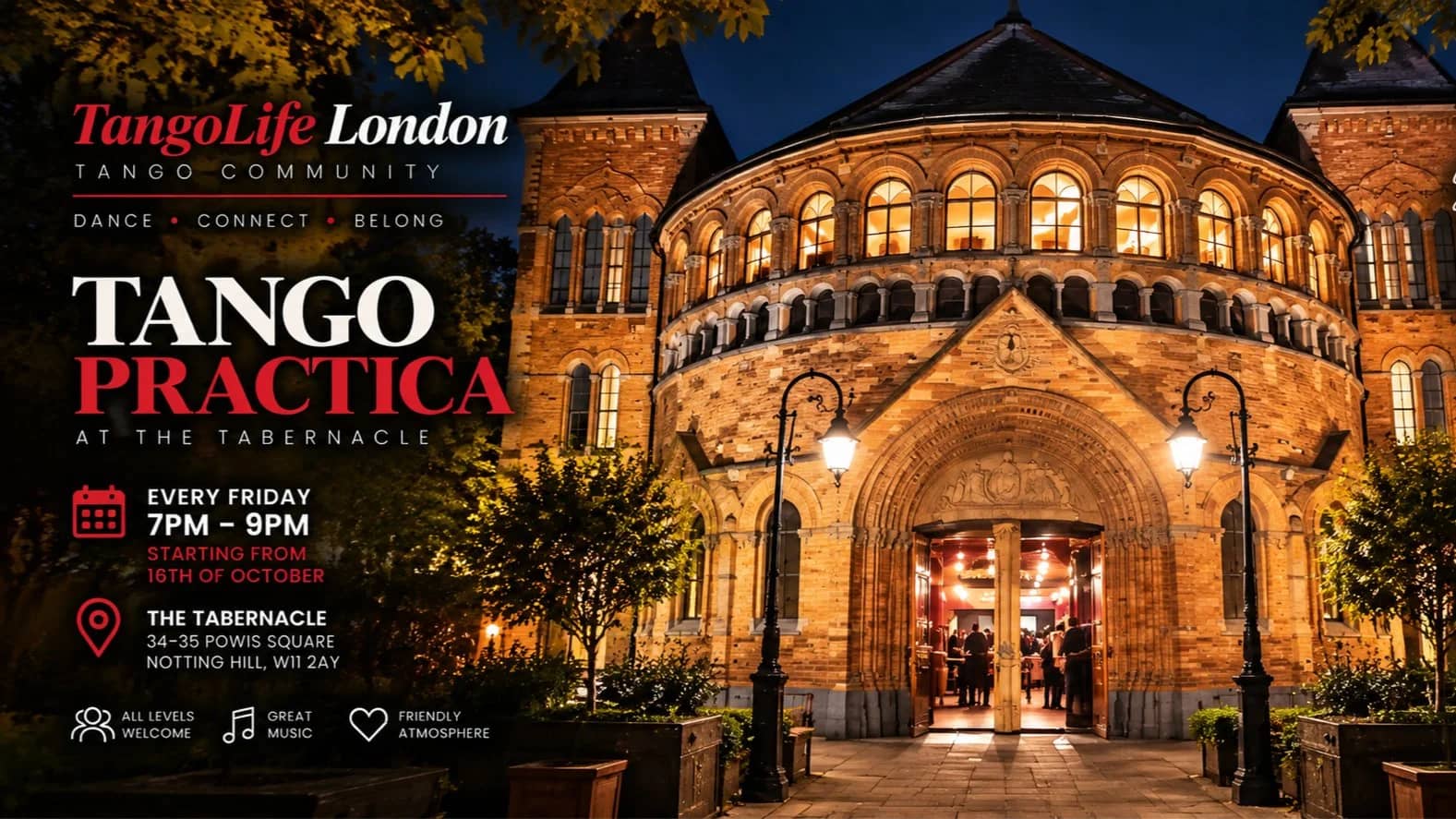 Free Argentine Tango Practica – Notting Hill (All Levels, No Partner Needed)