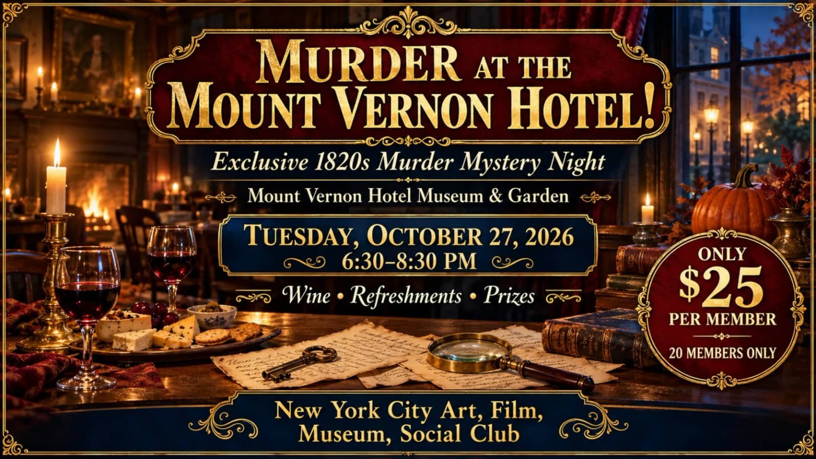 🕵️‍♀️🔎 MURDER AT THE MOUNT VERNON HOTEL!