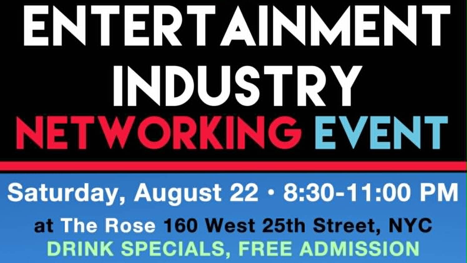 Media & Entertainment Industry Networking Event at The Rose, Free Admission!