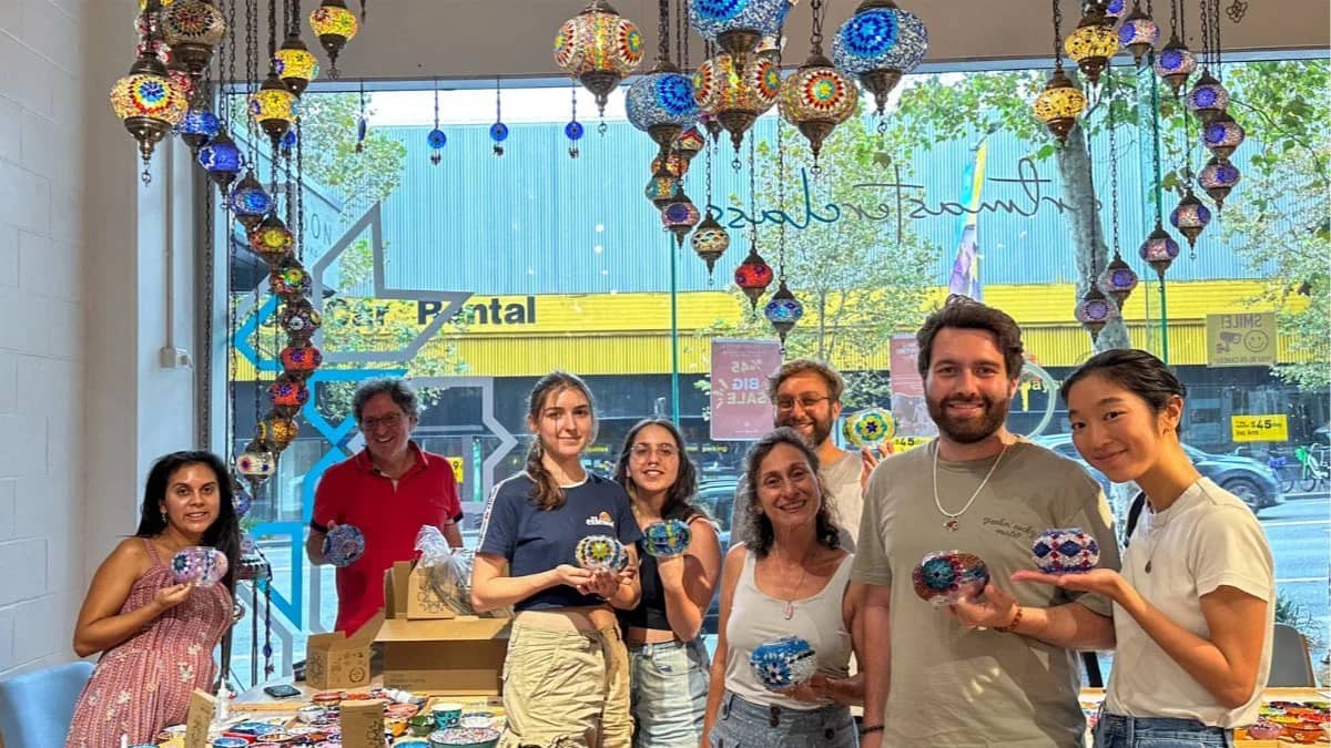 Mosaic Lamp Workshop in Coral Gables