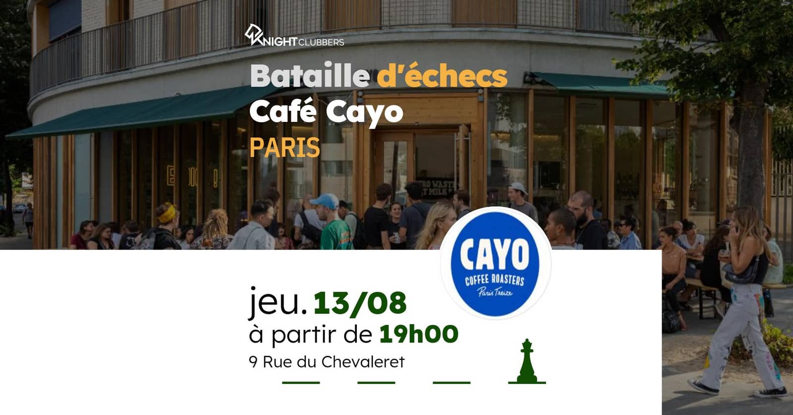 Rencontre d'échecs - Paris - Café Cayo