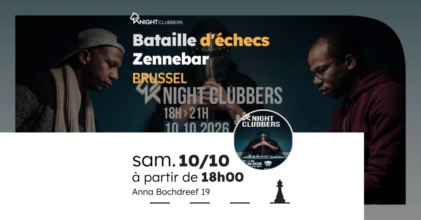 Rencontre d'échecs - Brussel - Zennebar