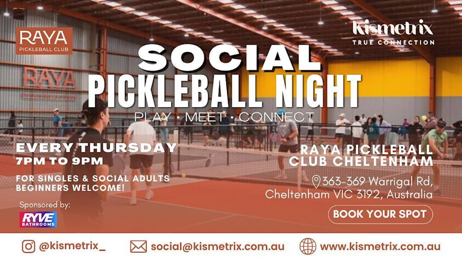 Aug 13 | Thursday Evening Pickleball SocialPlay Meet Connect | Cheltenham