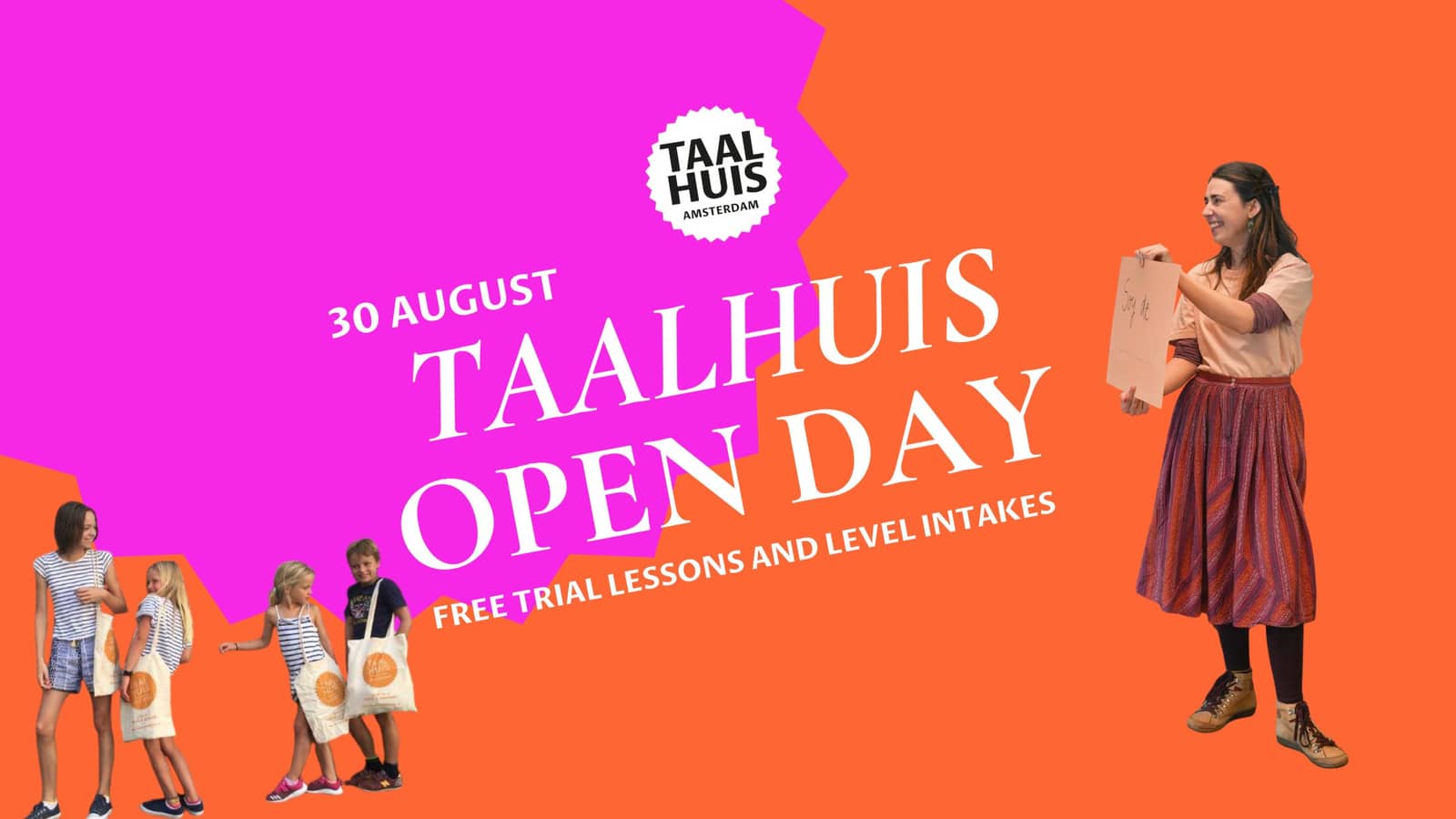 Taalhuis Open Day 30 August - LEARN A LANGUAGE