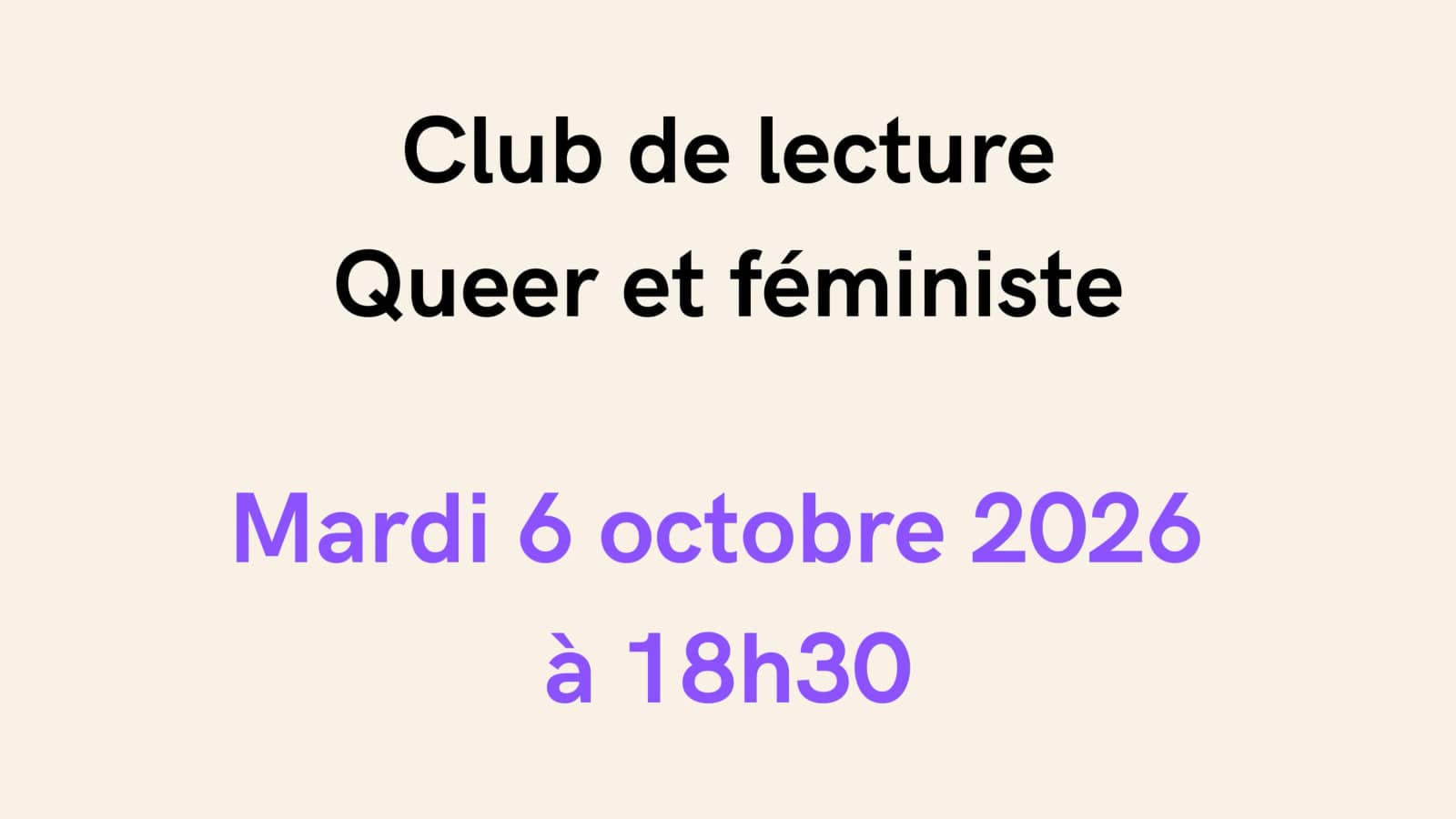 Club de lecture féministe