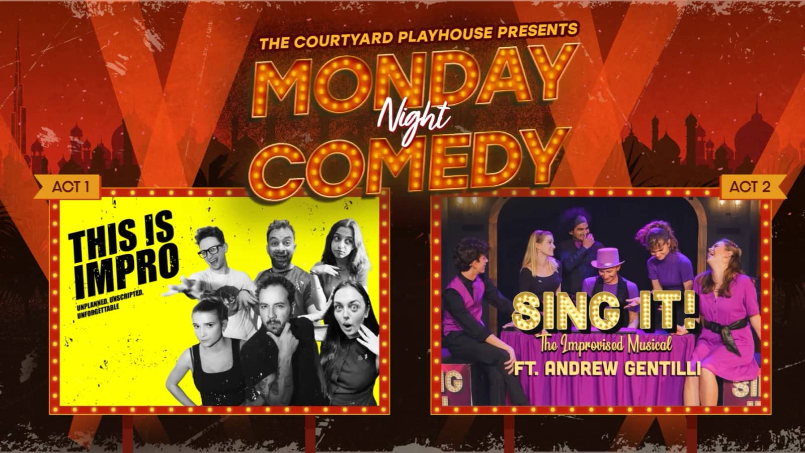 MONDAY NIGHT COMEDY: THIS IS IMPRO & SING IT MON 28 SEP 2026
