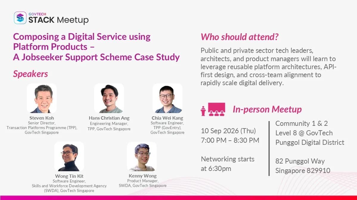 STACK Meetup [Engineering]: Composing a Digital Service using  Platform Products