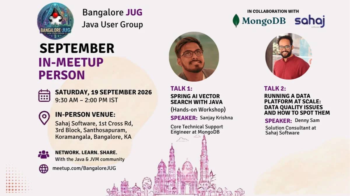 [In-Person] September Java Meet-up at Sahaj Bangalore