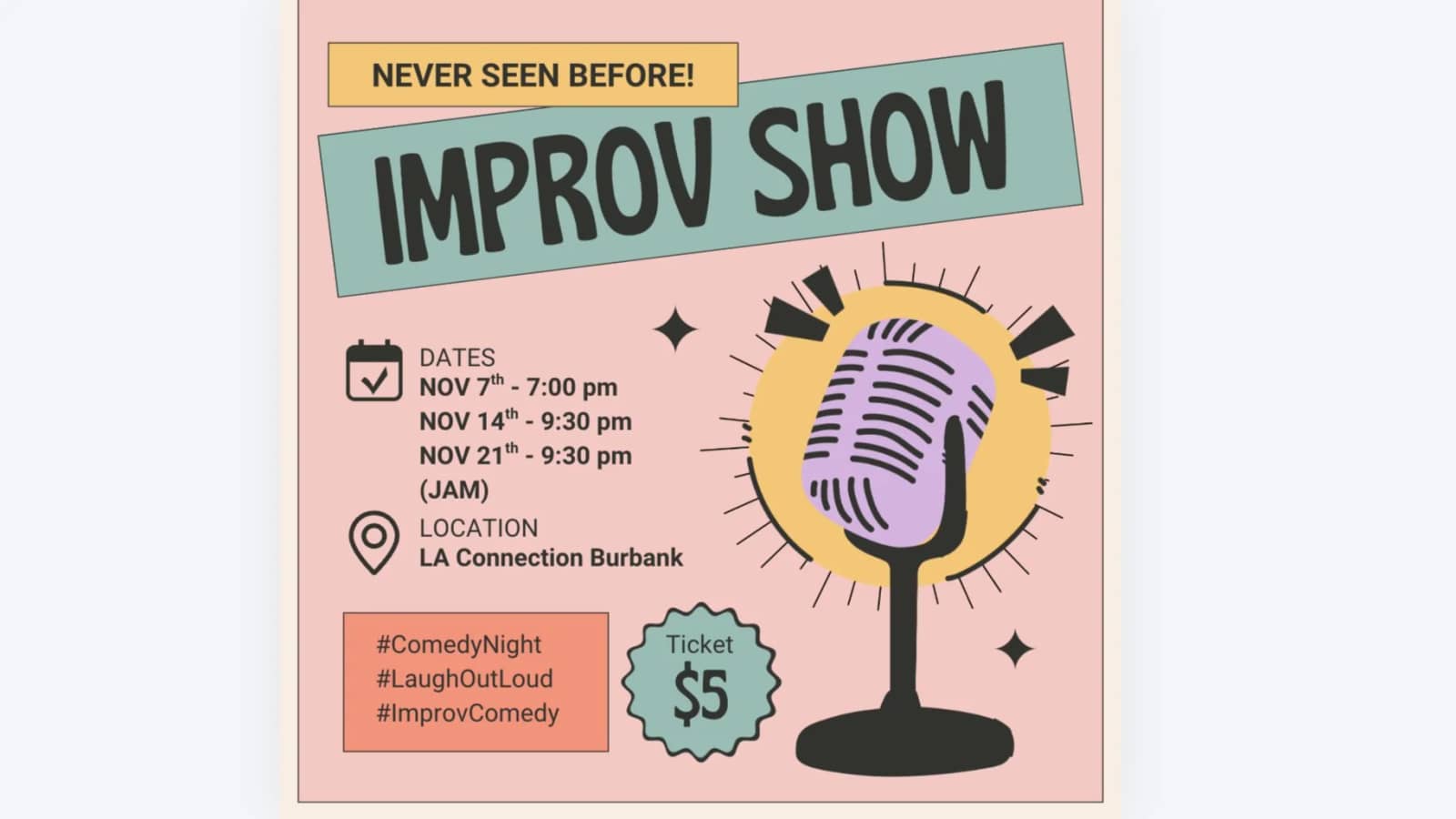 Improv Show: Come See What Happens When Anything Can Happen!
