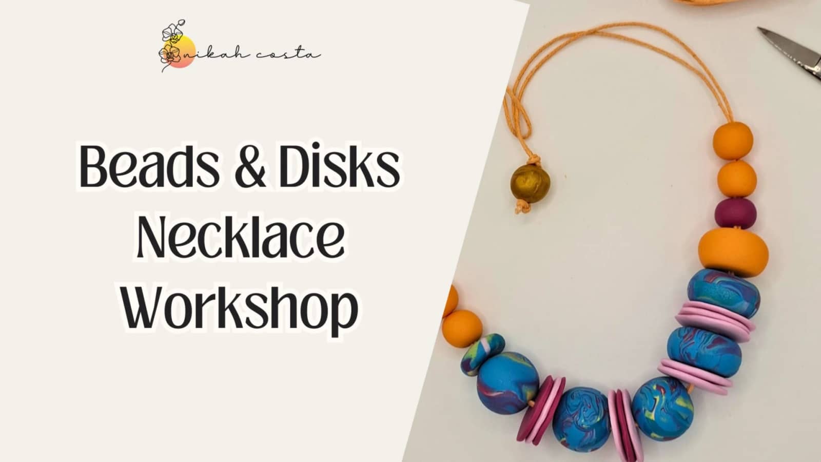 Beads & Disks Necklace Workshop in Vienna In English