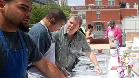 Community Service: Serving Dinner at Philly House with Black Experiences