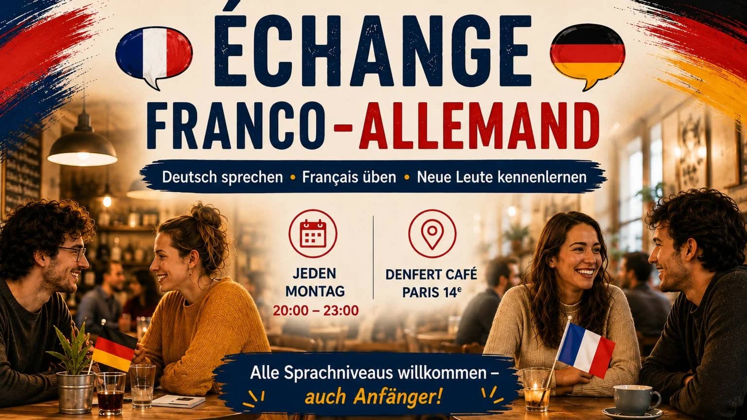 🇩🇪🇫🇷 Échange Franco-Allemand | Deutsch-Französischer Sprachabend