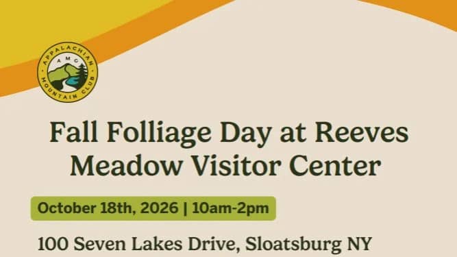 CONCRETE TO TRAILS: Fall Foliage Day at Reeves Meadow Visitor Center
