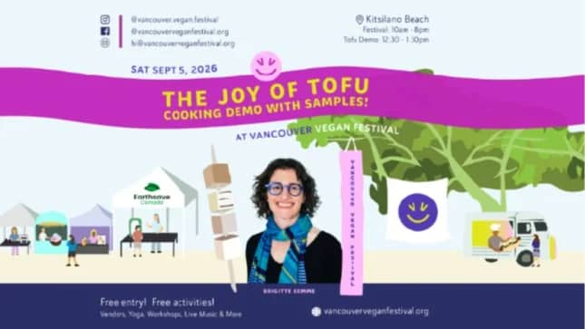 The Joy of Tofu - Cooking demo at Vancouver Vegan Festival