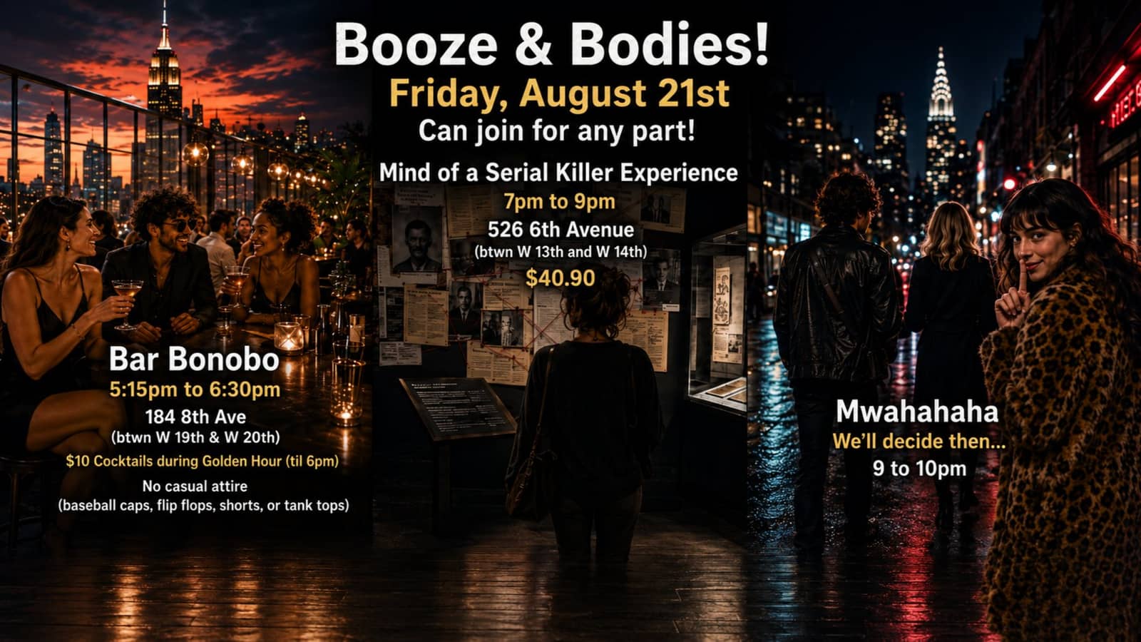 Booze & Bodies! 🍸😧