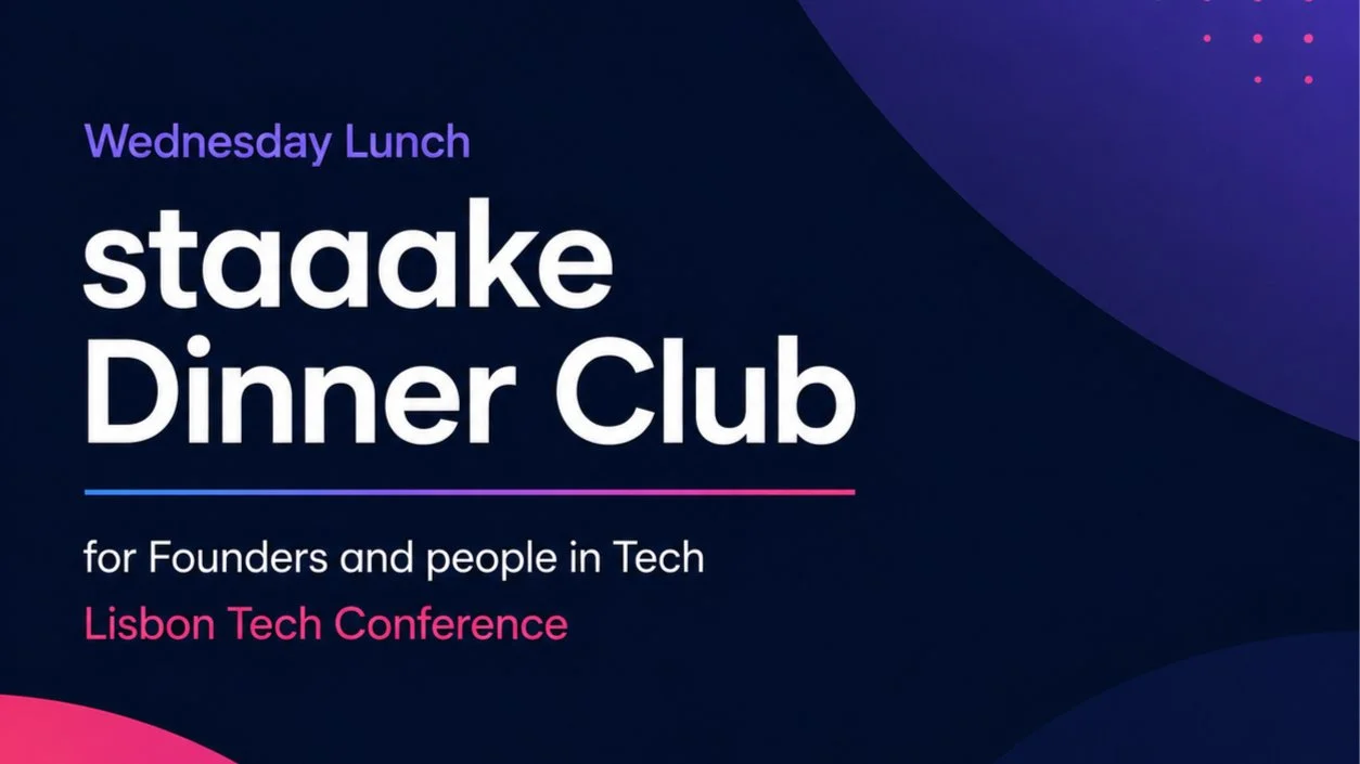staaake Side Event: Wednesday Tech/AI Lunch staaake Dinner Club
