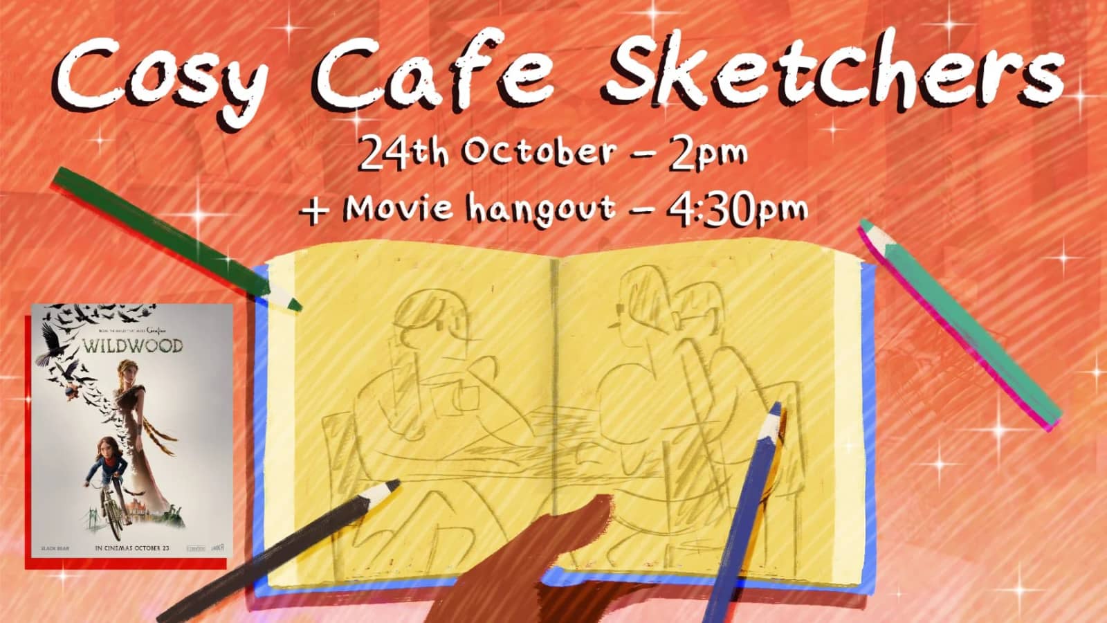 Café sketching session (+ Movie hangout) ☕✏️🎬