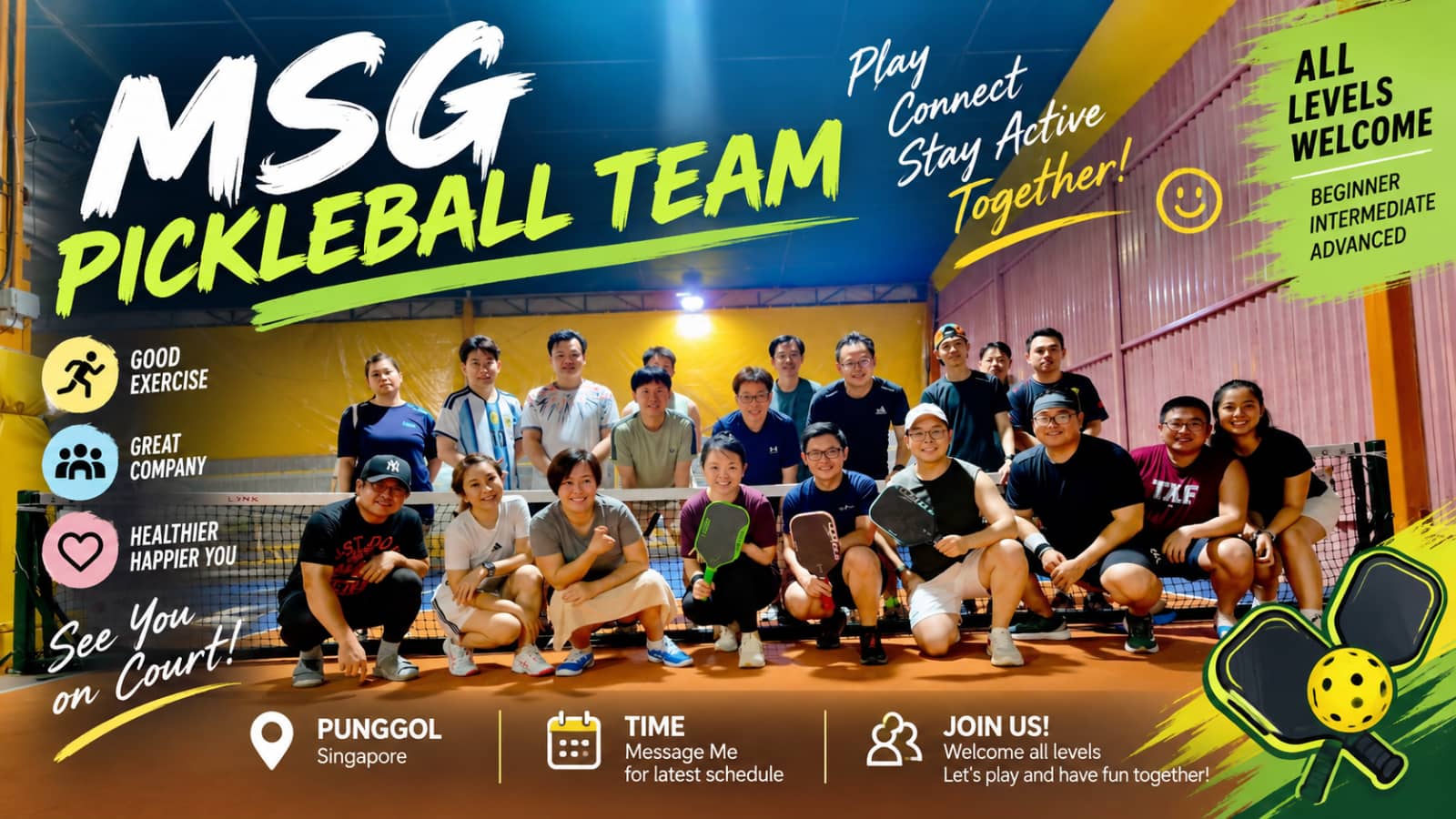 Pickle Ball 寻找球友 (Punggol)