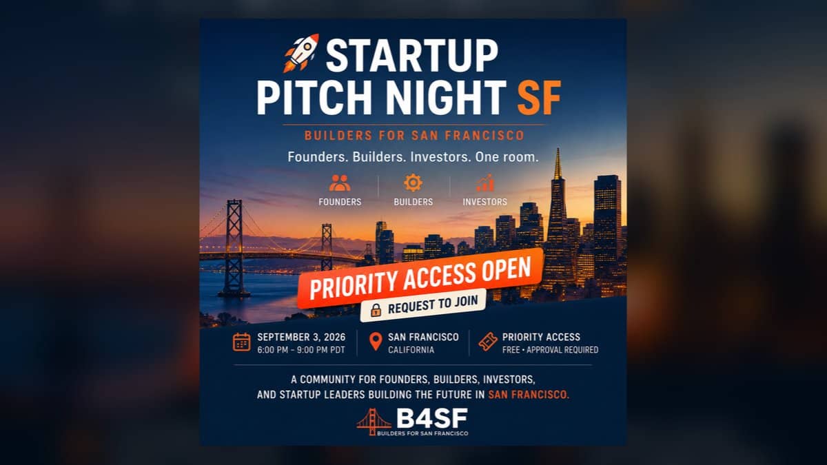 Startup Pitch Night SF | Builders for San Francisco