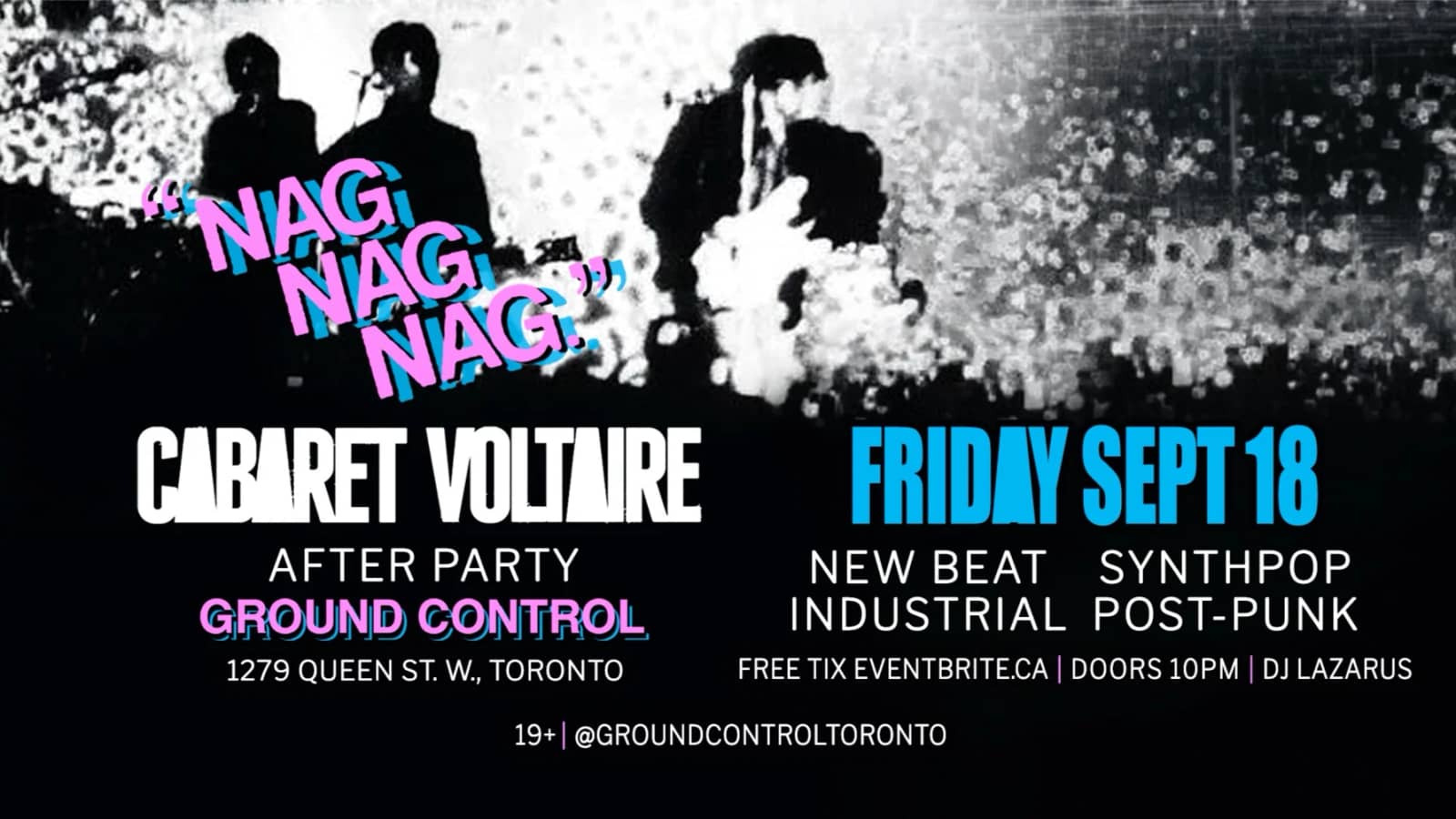 Cabaret Voltaire After Party - EBM, New Beat, Post-Punk, & Industrial - FREE TIX
