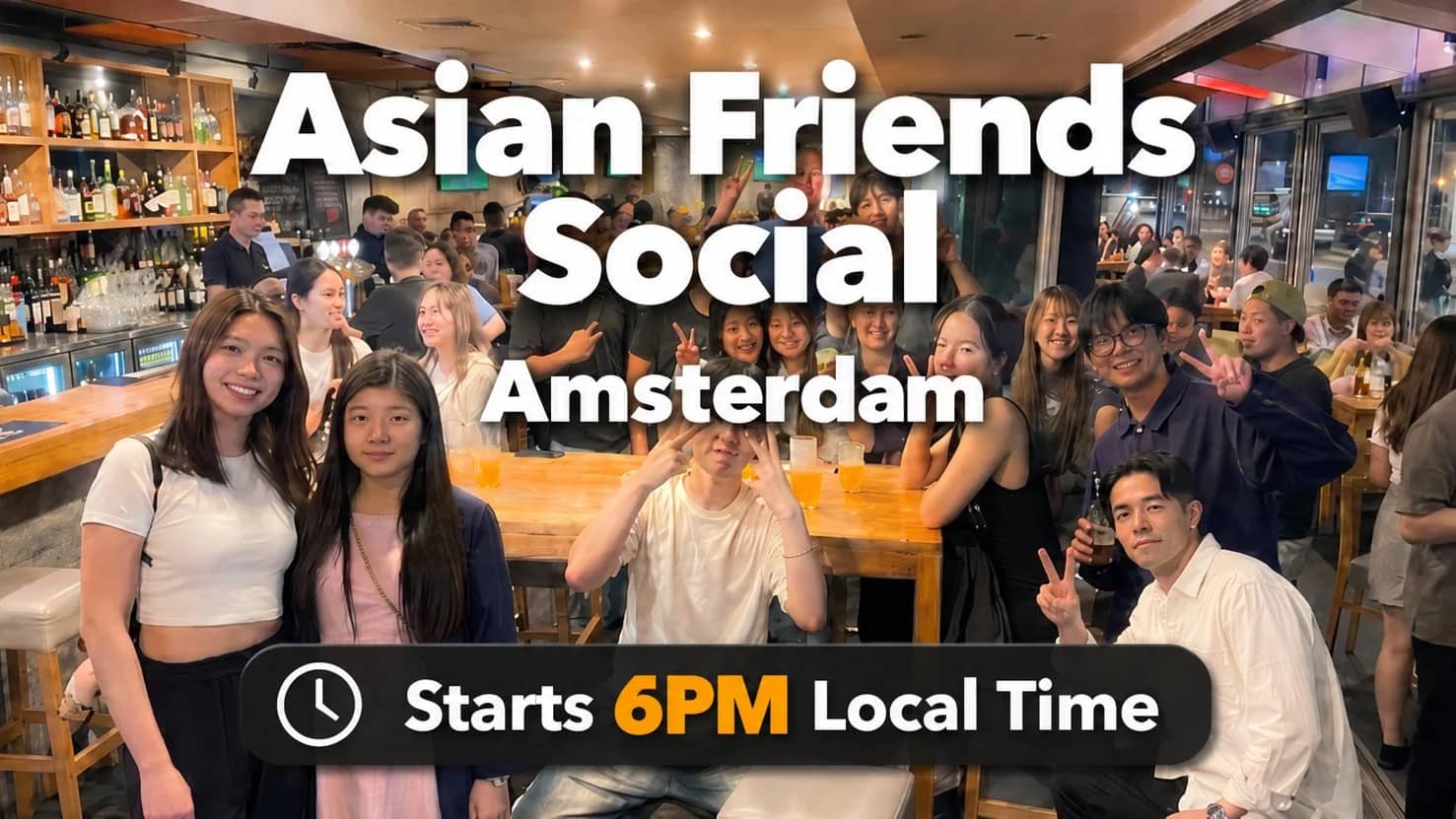 ๐Asian Background Social: Lounge Asia Meetup (Easy English) @ Amsterdam 6:00pm