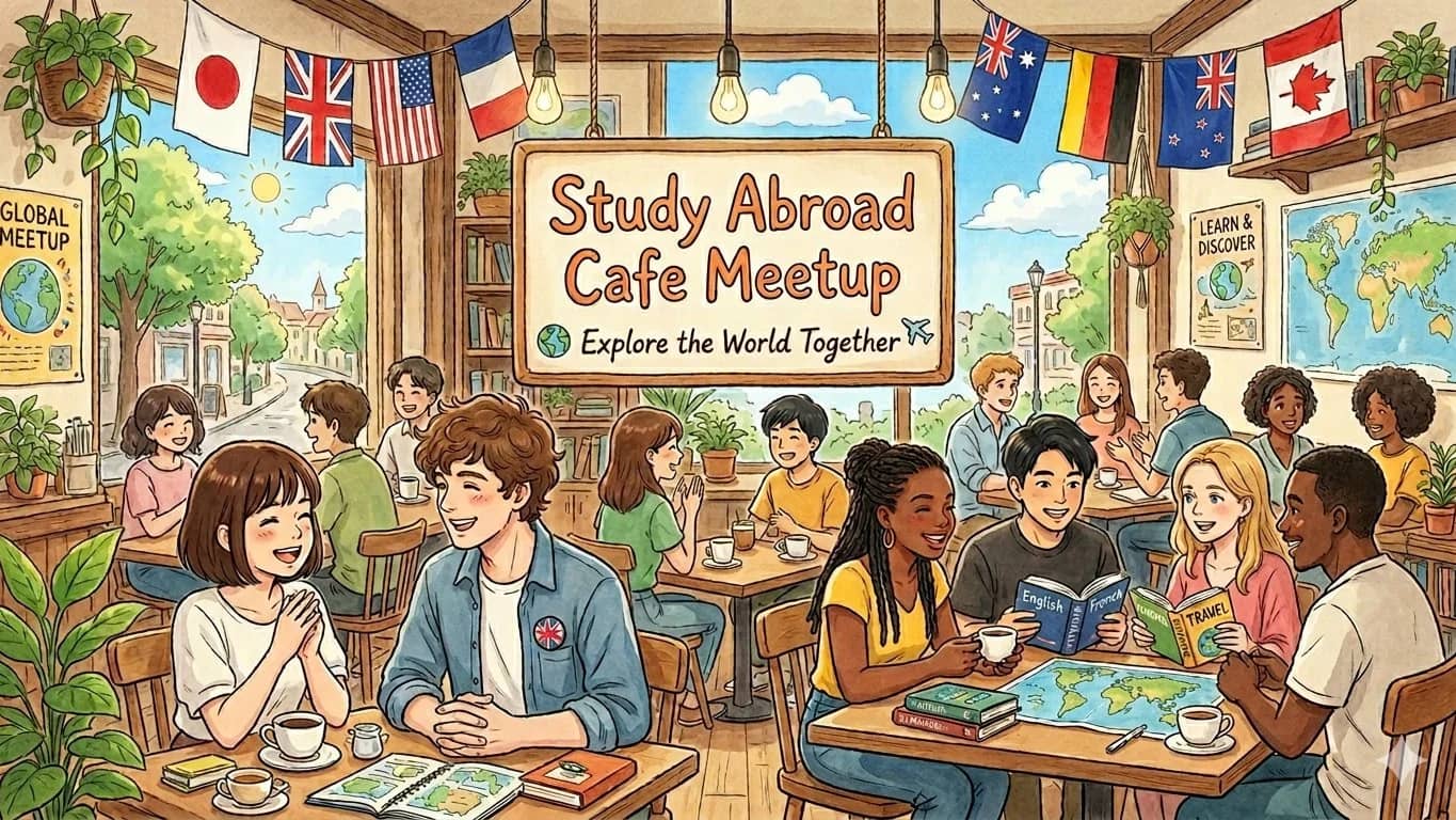 ☕🌍 Study Abroad Cafe Meetup ✈️ Explore the World Together