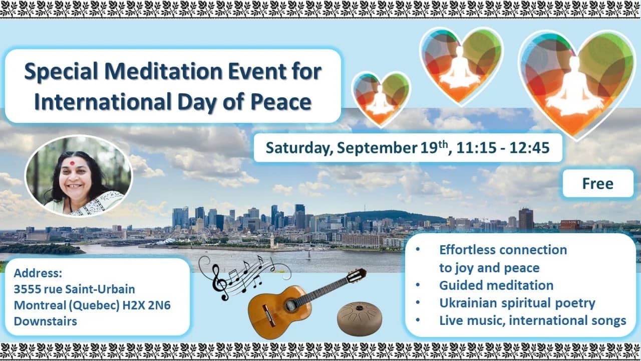 Méditation sur la paix intérieure - Meditation on Inner Peace - Sahaja Yoga