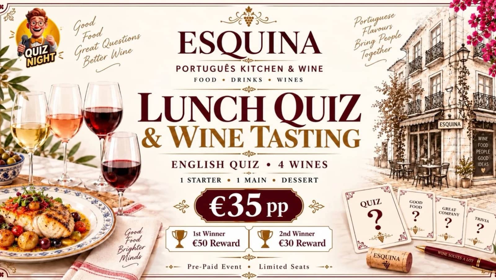 Quizknights and Wine tasting