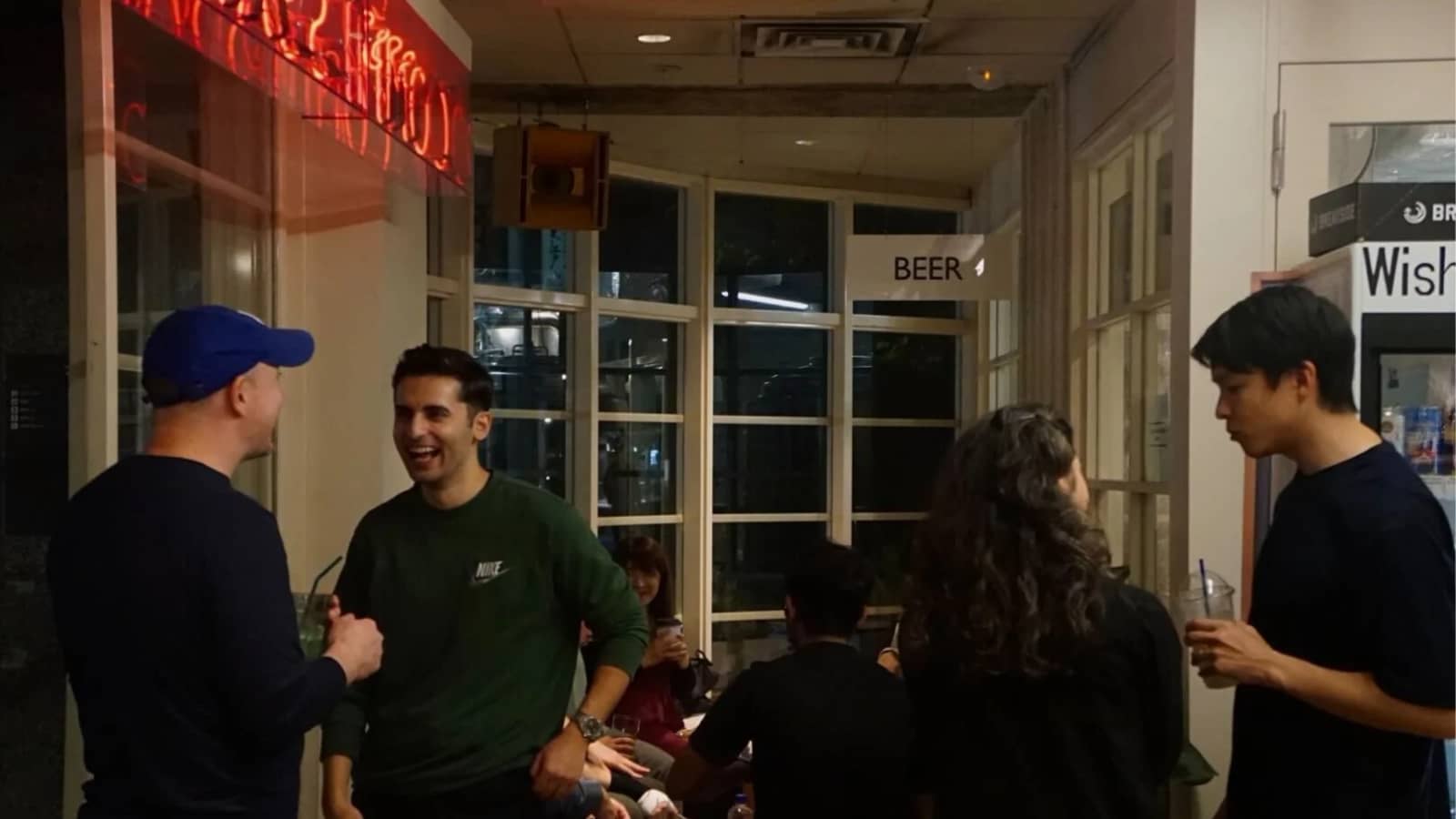 Digital Nomads Chill Out at Food Hall in Nihonbashi