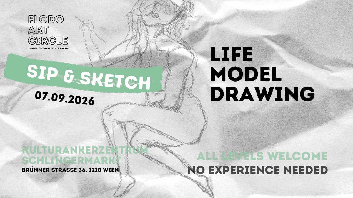 FloDo life drawing session @Kulturankerzentrum Schlingermarkt