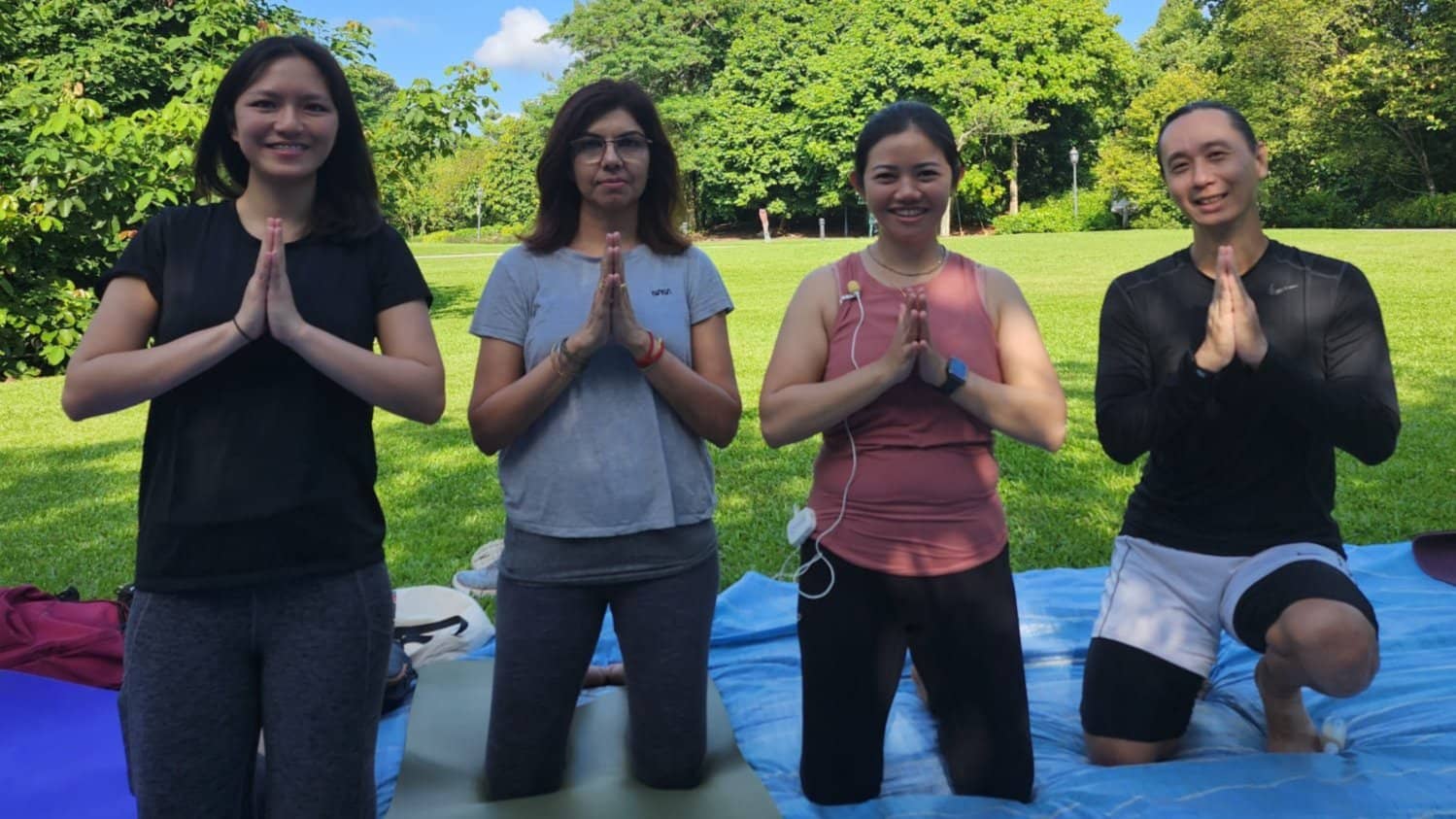 Outdoor Yoga at Singapore Botanic Garden