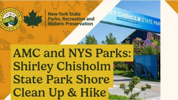 Shirley Chisholm State Park Shore Clean Up & Hike with NYS Parks & AMC