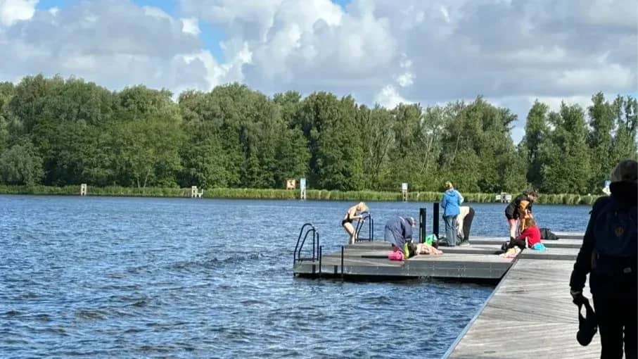Forest Dip & Sip at Het Nieuwe Meer! 🏊‍♀️☕ (Amsterdamse Bos - AmsterDeck)