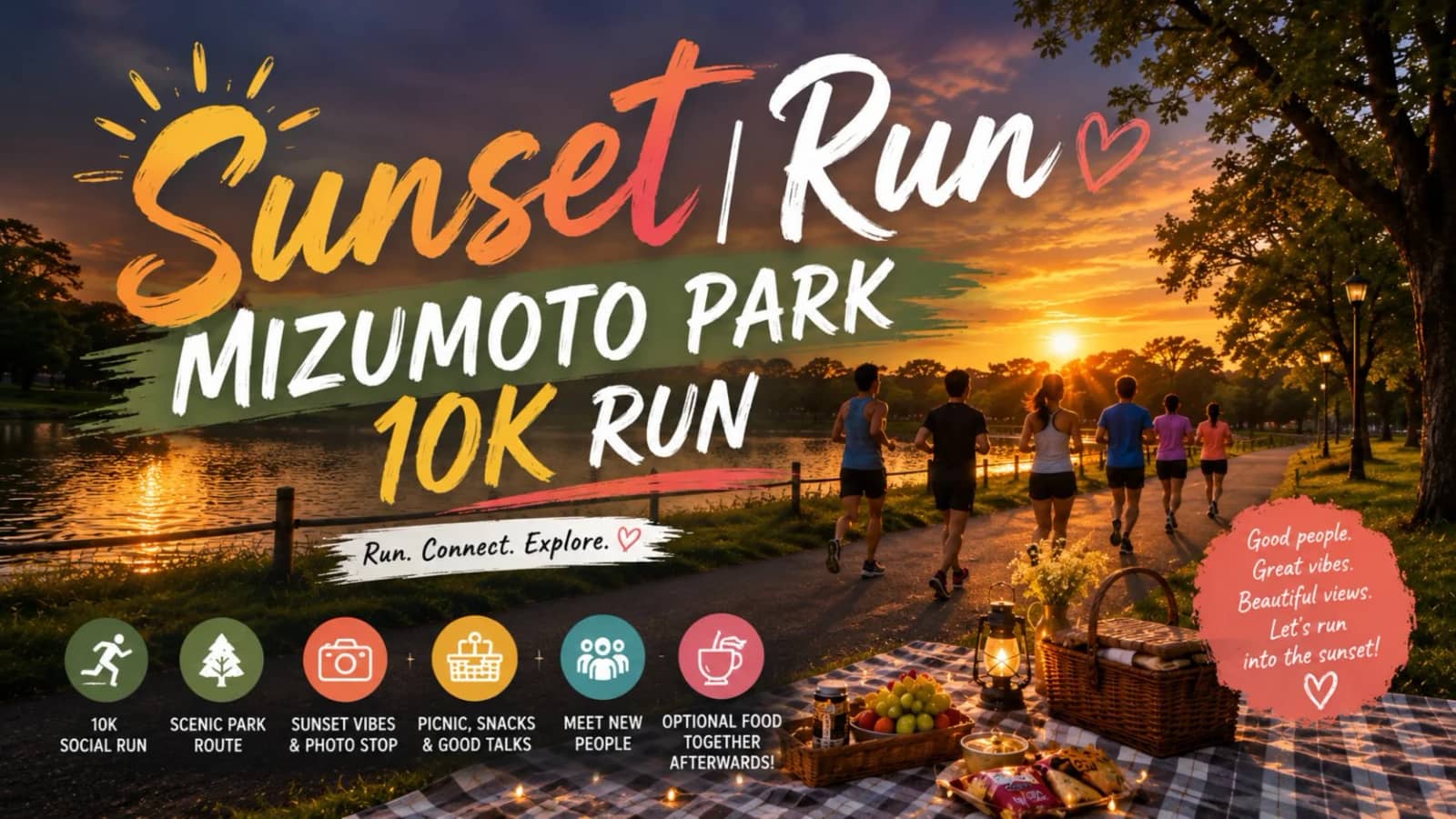 🌅Sunset Run | Mizumoto Park 10K Run