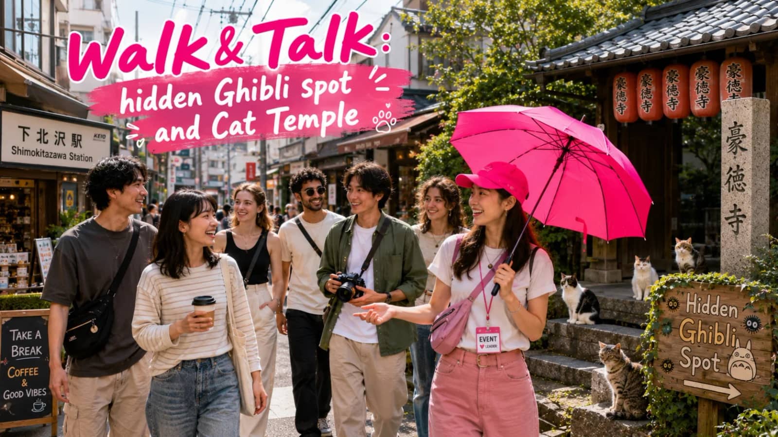 🐱✨ WALK & TALK: DISCOVER HIDDEN GHIBLI SPOT AND CAT TEMPLE  ✨🐱