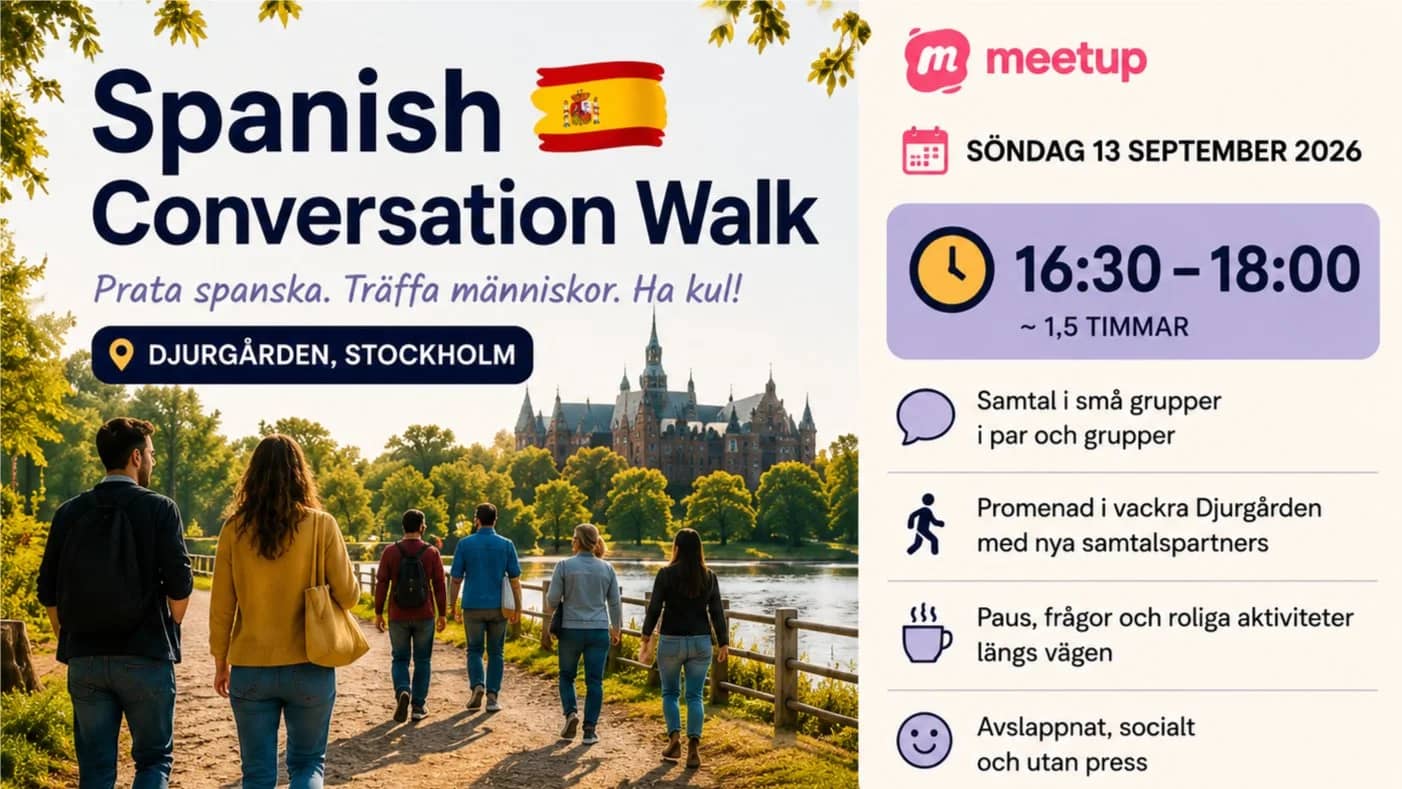 Prata spanska på riktigt 🇪🇸 – promenad i Stockholm 🇸🇪