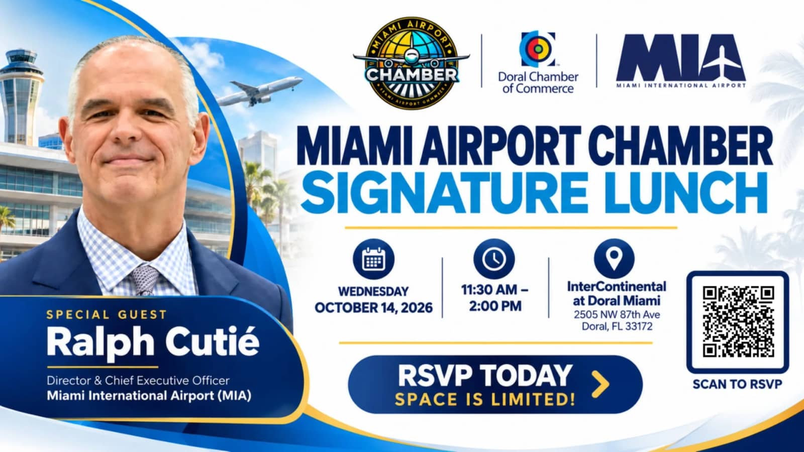 Miami Airport Chamber Lunch Featuring MIA CEO Ralph Cutié